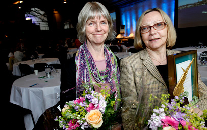Carin Holmquist och Elisabeth Sundin fick ESBRI-priset – För entreprenörskap 2012